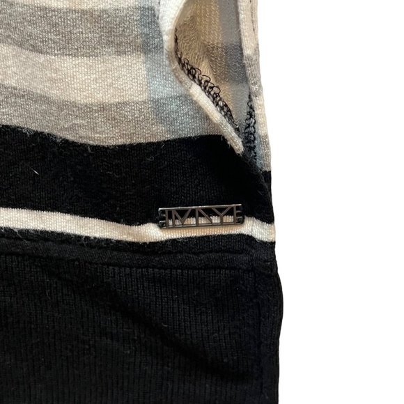 Marc New York Top Womens XL Black White Gray Long Sleeve Crew Neck Pullover Swea - Picture 9 of 10